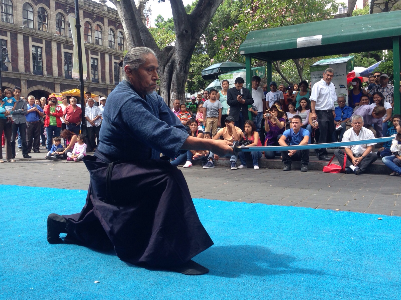 Exhibición de Kendo en el centro de Cuernavaca 2015