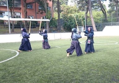 Exhibición de Kendo en el IBT